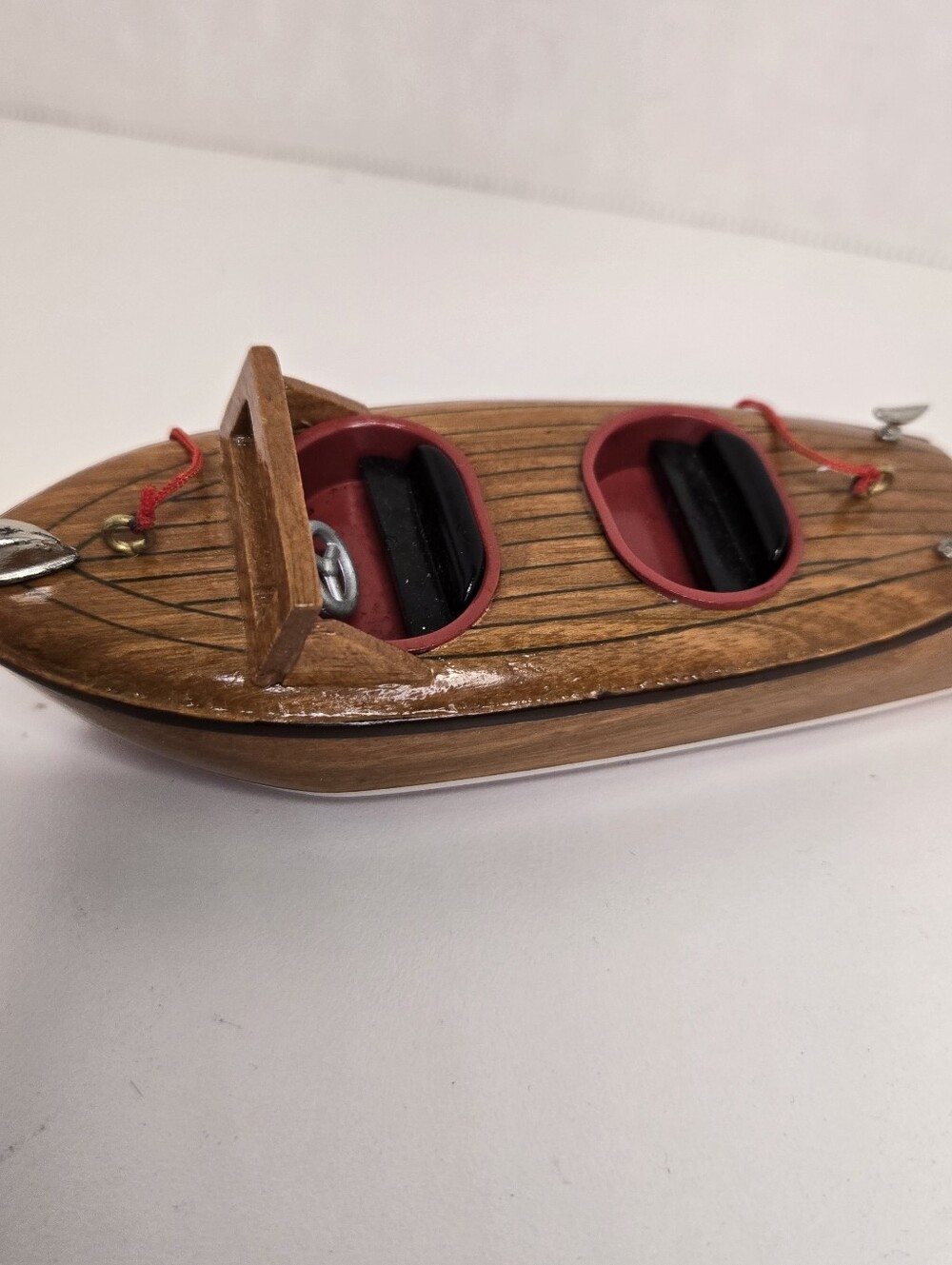 Authentic Models: Chris-Craft Runabout Wooden Boat 5" Ornament